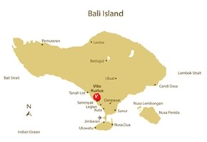 Villa Kudus - Bali map
